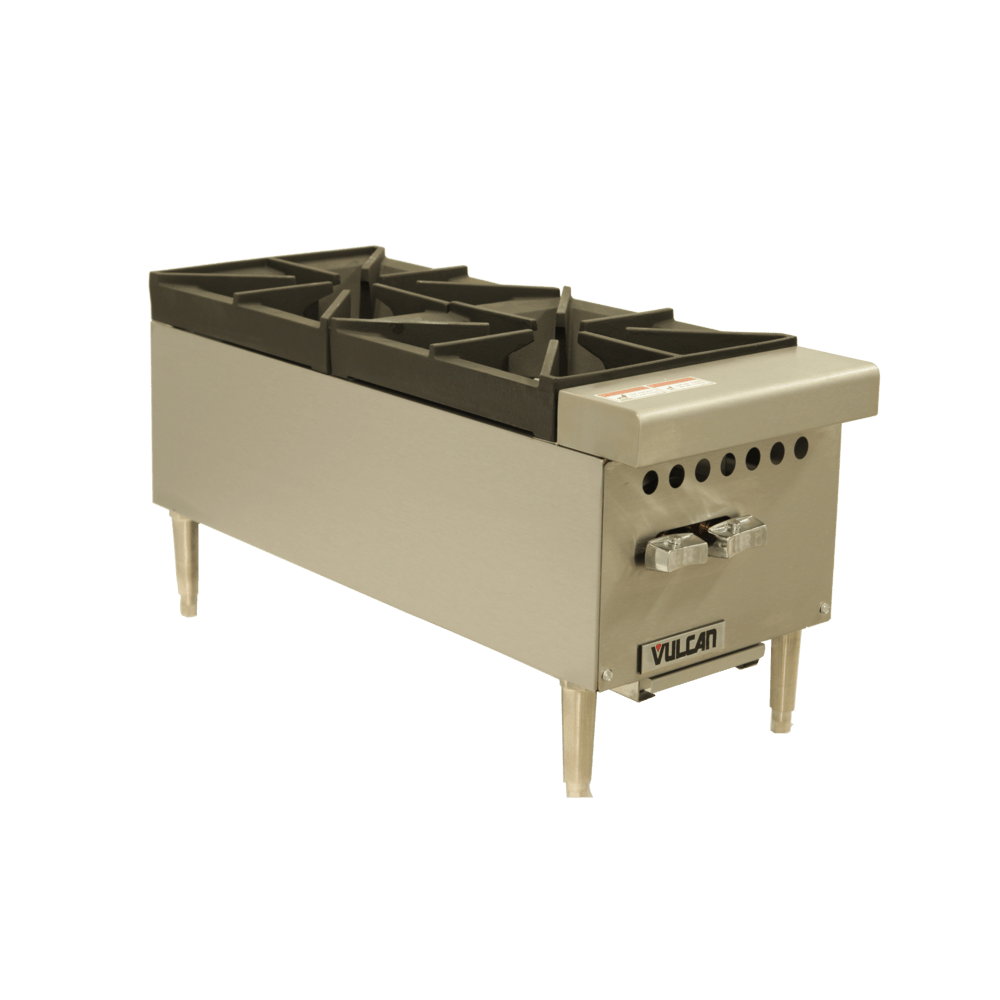 Vulcan by Hobart VCRH12 Parrilla Gas de 2 Quemadores de 12" - Parrillas - Vulcan - KitchenMax Store