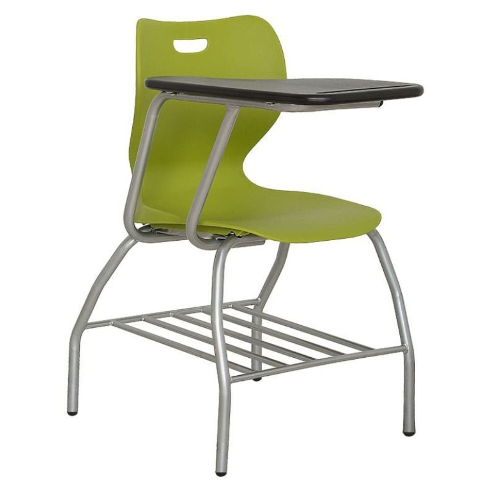 PUPITRE NOGAL BEAT PL - 100 | Pupitre Escolar para Instituciones | Estructura Tubular Pintada | Polipropileno | Interior - PL - 100 - ALBAR - NOGAL BEAT - silla