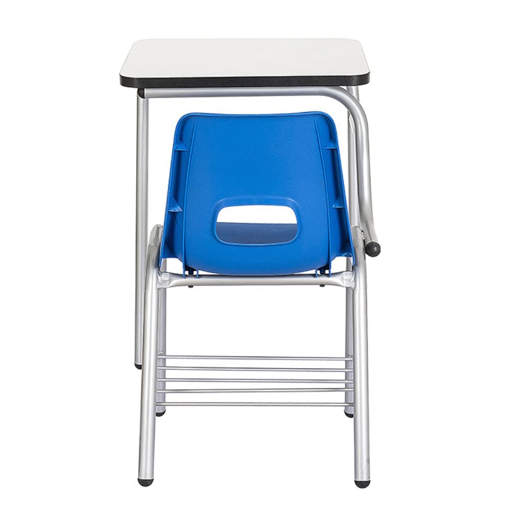 PUPITRE NOGAL BEAT PL - 825 | Pupitre Escolar Mini | Estructura Tubular | Asiento Respaldo Polipropileno | Regatones Polietileno | Paleta | Canastilla | Interior - PL - 825 - ALBAR - NOGAL BEAT - Sillas