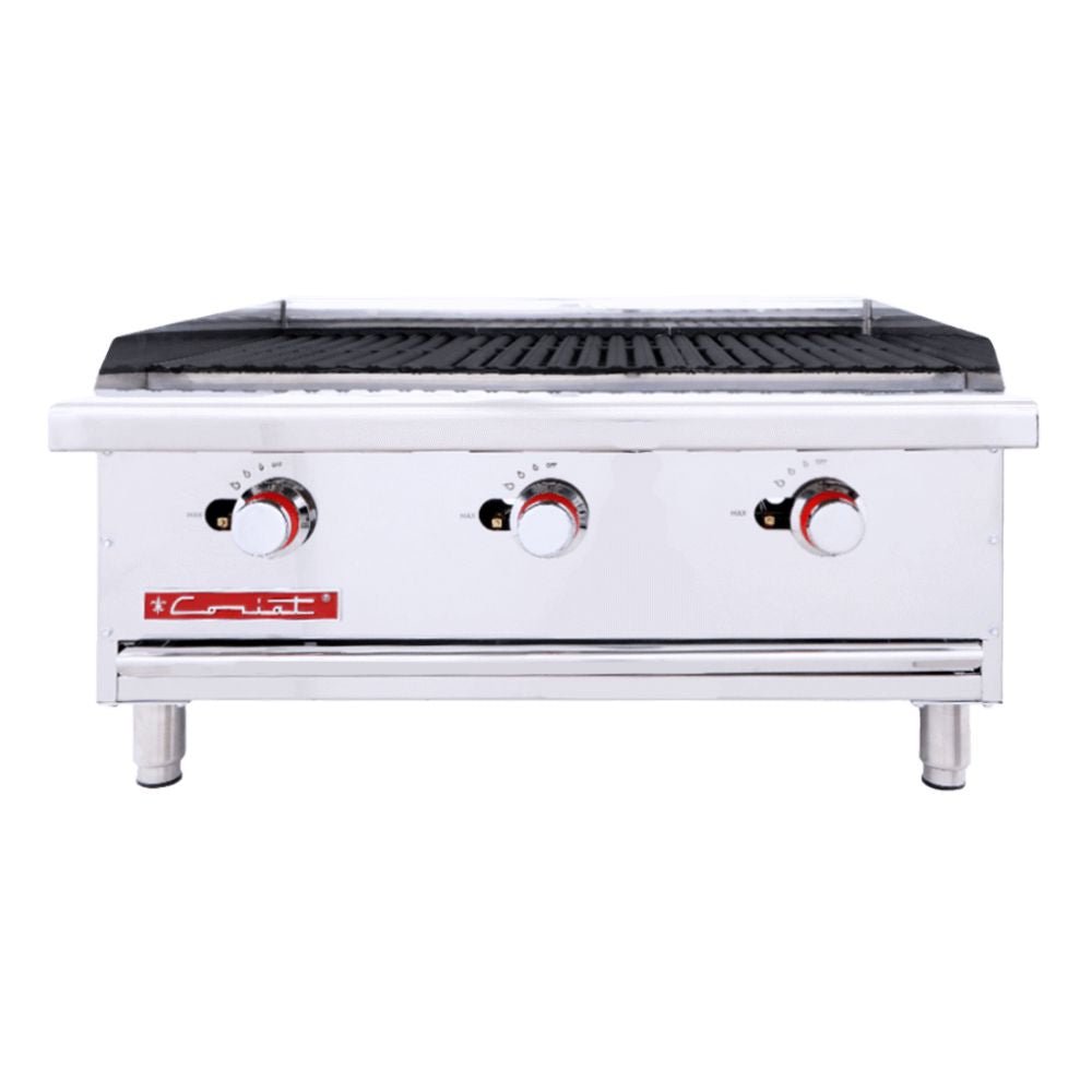 ASADOR CORIAT ACV-3 DE MESA MASTER | Asador 3 Parrillas Reversibles | Gas | Res Puerco Verduras| Piedra Volcánica Gas Servicios Gastronómicos Hoteles Restaurantes Comida Corrida