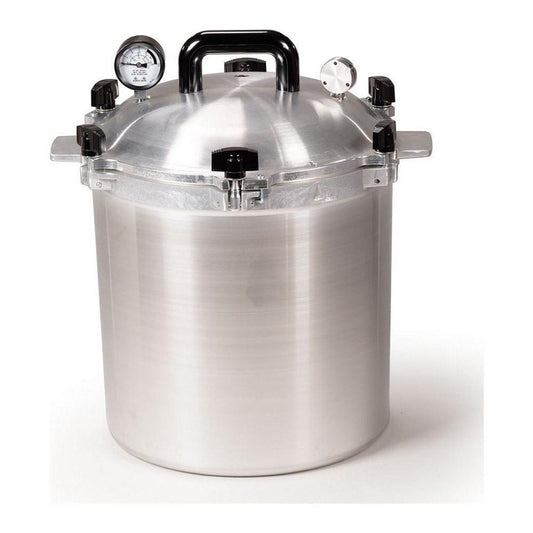 OLLA PRESIÓN ALL AMERICAN 925 | Olla Presión Esterilizador 25 Qt | Aluminio | Manómetro | Gris | Hotel Restaurante Buffet | Frascos Comida Alimentos Buffet Comedor Cocina Industrial Hospitales Restorán Fonda