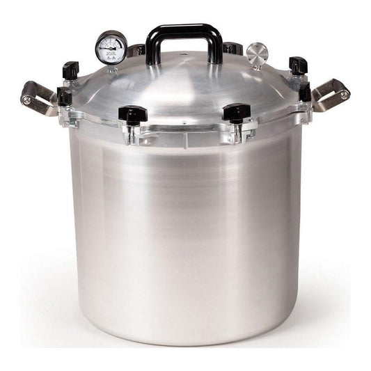 OLLA PRESIÓN ALL AMERICAN 941 | Olla Presión Esterilizador 41.5 Qt | Sello Metal | Manómetro | Aluminio | Gris | Hospitales Laboratorios Dentistas | Sello Metal | Manómetro | Aluminio | Gris | Hospitales Laboratorios Dentistas | Dentistas Estaciones Primeros Auxilios Comedores Cocinas Industriales 