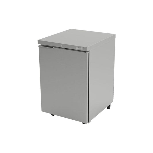 REFRIGERADOR ASBER ABBC-23 HC / S-HC | Refrigerador Contra Barra | 1 Puerta Solida | Iluminación | Eléctrico | Ruedas | Evaporación | Interior Restaurante Cafeteria Cocina Industrial Conservador 
