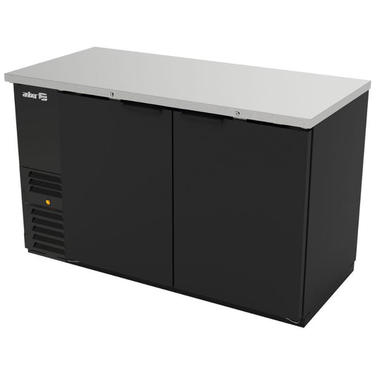 REFRIGERADOR ASBER ABBC-58 HC / S-HC | Refrigerador Contra Barra | 2 Puertas Solidas | 4 Parrillas | Iluminación LED | Acero Inoxidable | Fonda Bistro Supermercado Restaurante Bar Cafeteria Bebidas Frias Cerveza