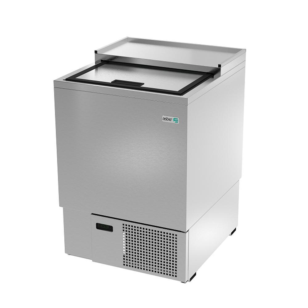 CONGELADOR ASBER GLASS FLOSTER AGF-24 HC / S-HC | Congelador | Puerta Solida | Eléctrico | 6 Parrillas | Heladería Supermercado Tienda | Bar Licoreria Tienda Autoservicio Botellero Cerveza Botellas Congelador Termostato Acero Inoxidable Conservador Horizontal Farmacias Vino