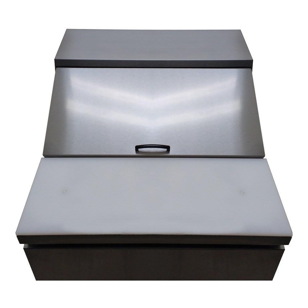 MESA ASBER APTS-27-8 HC | Mesa Refrigerada | 1 Puerta Solida | Acero Inoxidable | Gris | Cocina Restaurante Cafetería Cocinas Industriales Restaurantes Alimentos Frescos