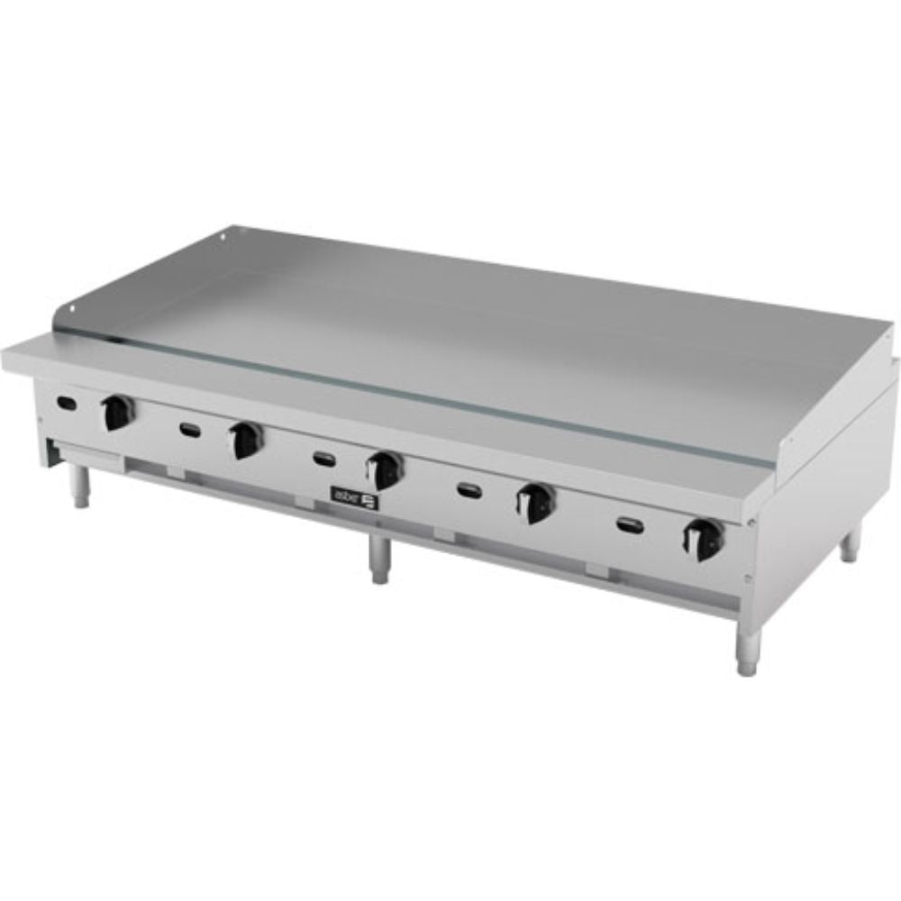 PLANCHA ASBER AETG-60-H | Plancha | Bandeja Recoge Grasa | Gas | Acero Inoxidable | 5 Quemadores | Hotel Restaurante Cafeteria Fonda | Plancha 60" Cold Rolled Nivelador Termostato Modular Quemadores Tipo U Piloto Charola Bandeja Grasa Gas Coccion Cocina Industrial Preparacion de alimentos Cocina Industrial Lonche Snack Comida Buffet Gourmet Uso Rudo Restaurante Mariscos Cafeteria Bistro Profesional