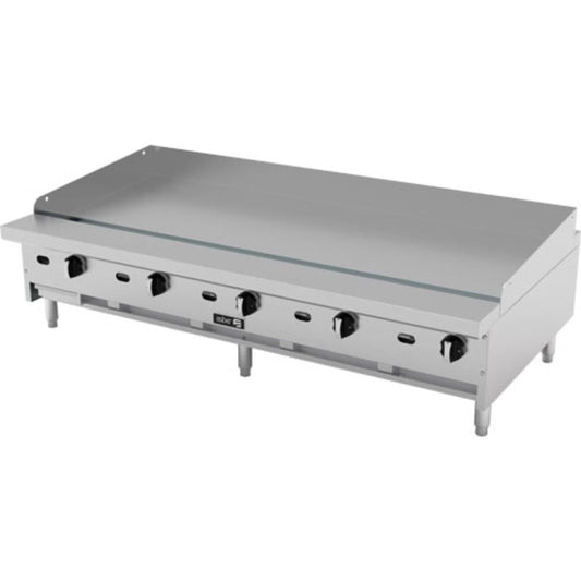 PLANCHA ASBER AETG-60-H | Plancha | Bandeja Recoge Grasa | Gas | Acero Inoxidable | 5 Quemadores | Hotel Restaurante Cafeteria Fonda | Plancha 60" Cold Rolled Nivelador Termostato Modular Quemadores Tipo U Piloto Charola Bandeja Grasa Gas Coccion Cocina Industrial Preparacion de alimentos Cocina Industrial Lonche Snack Comida Buffet Gourmet Uso Rudo Restaurante Mariscos Cafeteria Bistro Profesional