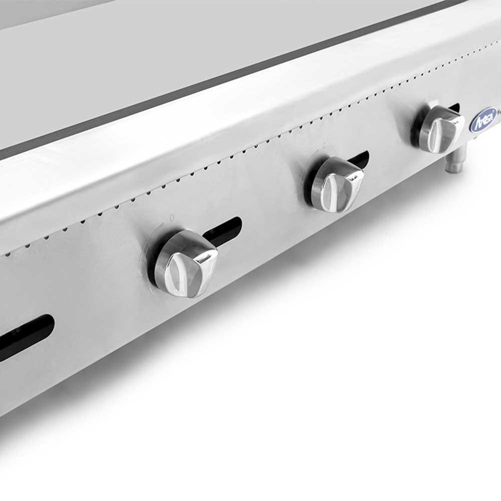Atosa ATMG-48 Plancha Frente 121.9 cm Gas Control Manual Acero Inoxidable - Planchas - Atosa - KitchenMax Store