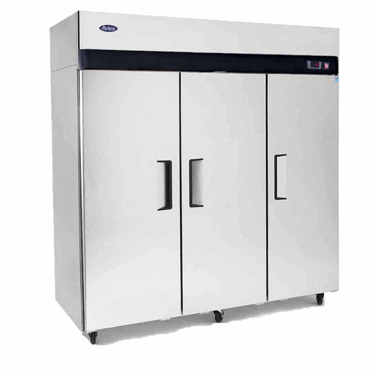 Atosa MBF8006GR Refrigerador Vertical 3 Puertas Solidas 9 Parrillas Acero Inoxidable - Refrigeradores - Atosa - KitchenMax Store
