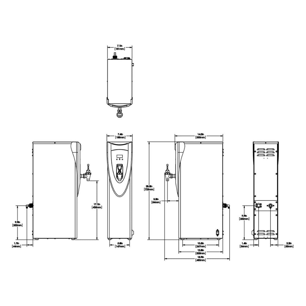 Bunn H5X, ELEMENT 208V 4000W Dispensador Agua Caliente para Cafeteria Oficina Cafeterías Restaurantes Establecimiento Cocina Comedor Negocio Bebidas Bar. KitchenMax.Store. Envíos seguros a todo México. Cotiza hoy mismo.