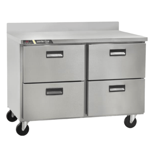 Centerline CLUC-48R-DW-WT Refrigerador Bajo Barra Mesa de Trabajo 4 Cajones -  - Centerline - KitchenMax Store