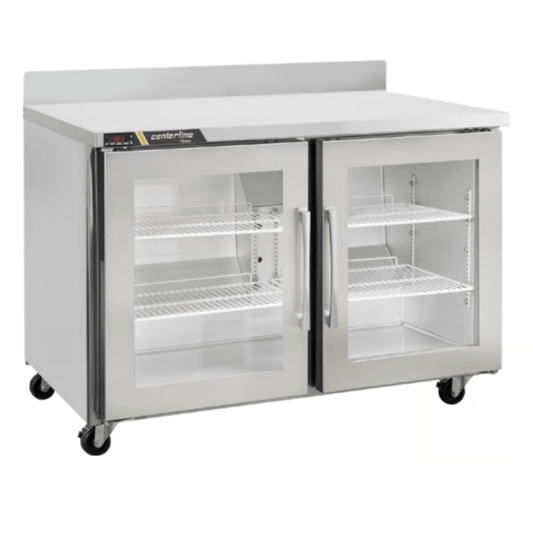 Centerline CLUC-48R-GD-WTLR Refrigerardor Bajo Barra Puertas Cristal Mesa de Trabajo Abertura Izquierda Derecha -  - Centerline - KitchenMax Store