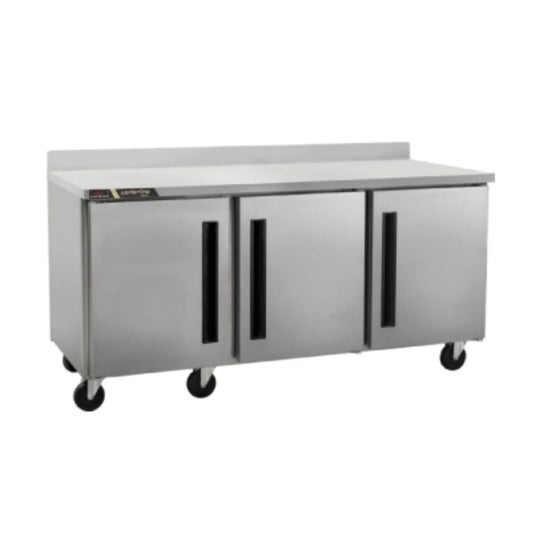Centerline CLUC-72F-SD-WTLRR 72” Congelador Bajo Barra Mesa Trabajo 3 Puertas Solidas Abertura Izquierda Derecha 183.2 cm -  - Centerline - KitchenMax Store