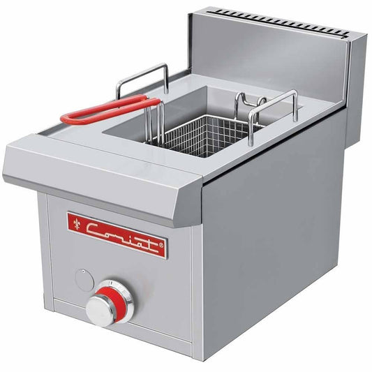 Coriat FC-10 PETIT Freidora Gas 1 Tina 1 Canastilla Restaurante Cocina Económica Freír Alimentos Freidores Alitas Papas A la Francesa Salchipulpos.  KitchenMax.Store. Envíos seguros a todo México. Cotiza hoy mismo.