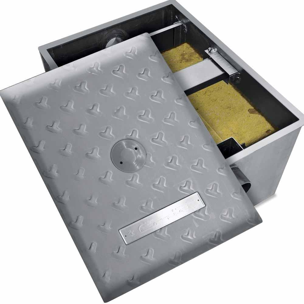 Coriat IC-187 240510 Interceptor Grasa 3.5 Pulgadas 45Kg Acero Inoxidable Gris - Trampas Grasa - Coriat - KitchenMax Store