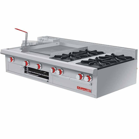 Coriat MULTICHEF MASTER MESA Estufa 4 Quemadores Plancha Gratinador - Estufas Maestras - Coriat - KitchenMax Store