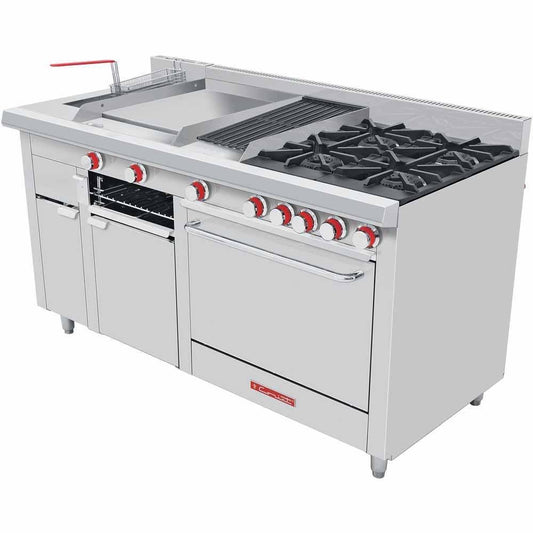 Coriat MULTIPLE MASTER TURBO Estufa 4 Quemadores Freidora Turbo Horno Asador Plancha Gratinador para Restaurante Cocina Industrial Cocinas Fondas Restaurantes Cenadurias Comedores Industriales Preparación de Alimentos Coccion. Envíos seguros a todo México. Cotiza hoy mismo.