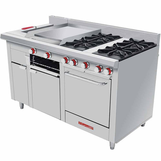 Coriat MULTICHEF MASTER TURBO Estufa 1 parrilla 4 Quemadores Horno Plancha - Estufas / Parrillas - Coriat - KitchenMax Store