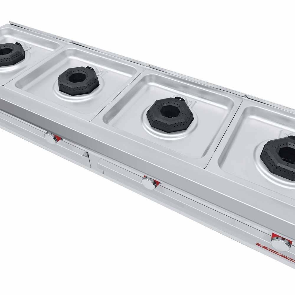 PARRILLA CORIAT PCH-4 DE PISO HD | Parrilla 4 Quemadores | 4 Parrillas Hierro Fundido | 4 Cubiertas Semi-Selladas | Gas | Comisariatos Comida corrida Funerarias Hotelería Cafetería Hospitales Comedores Industriales