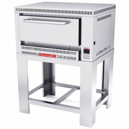 HORNO CORIAT PIZZINO-1 PETIT | Horno 1 Pizza 40 cm Ø | Piso Refractario | 1 Termostato Digital | Gas | Pizza Restaurante Cafetería Hotel Negocio Pizzería Cocina Área de comida Comedor