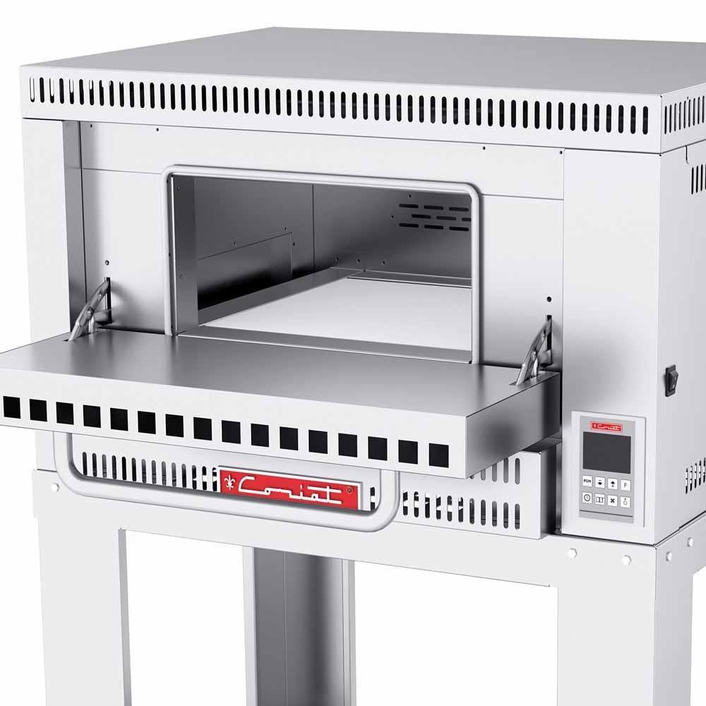 HORNO CORIAT PIZZINO-1 PETIT | Horno 1 Pizza 40 cm Ø | Piso Refractario | 1 Termostato Digital | Gas | Pizza Restaurante Cafetería Hotel Negocio Pizzería Cocina Área de comida Comedor