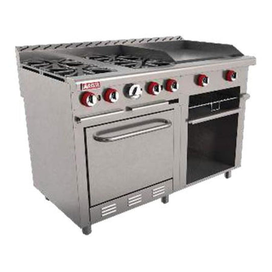 Delta Aquiles H4-GA Estufa 4 Quemadores Abiertos 1 Gratinador 1 Horno 1 Plancha -  - Delta - KitchenMax Store