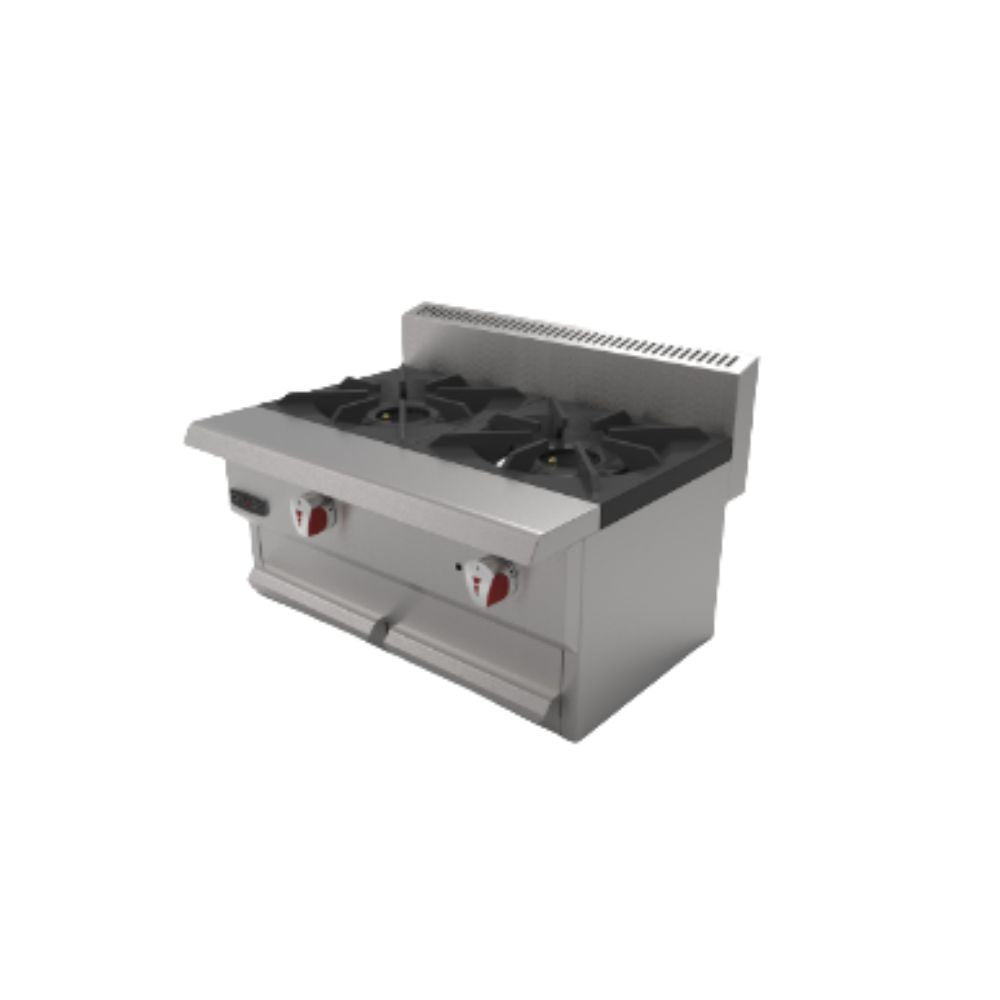 Drago CG-20-SLIM Parrilla 2 Quemadores Frente 61 cm Gas Acero Inoxidable -  - Drago - KitchenMax Store