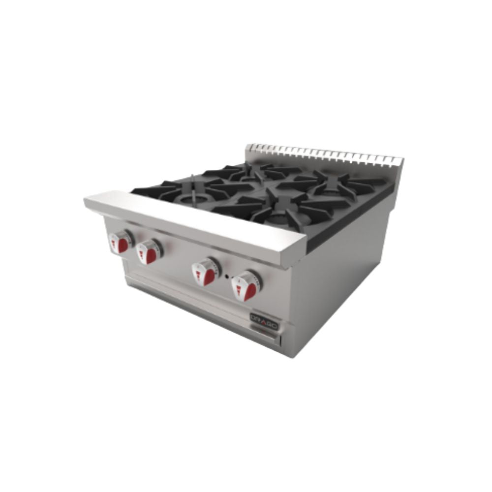Drago CG-40 Parrilla 4 Quemadores Frente 62 cm Gas Acero Inoxidable -  - Drago - KitchenMax Store