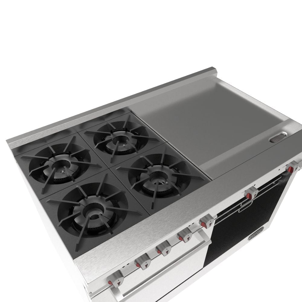 Drago CG-41 PD Estufa 4 Quemadores Horno Plancha Gratinador -  - Drago - KitchenMax Store