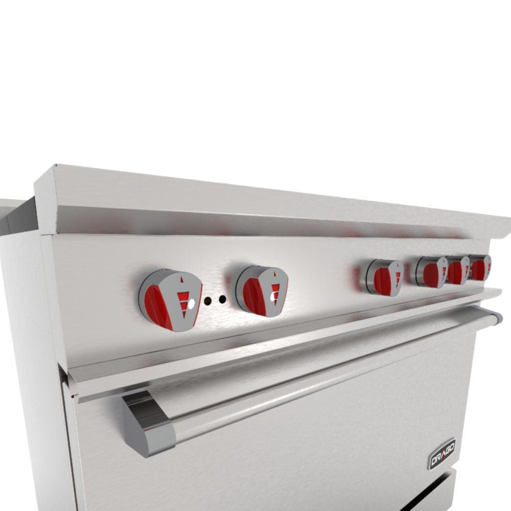 Drago CG-41P Estufa 4 Quemadores Horno Plancha -  - Drago - KitchenMax Store