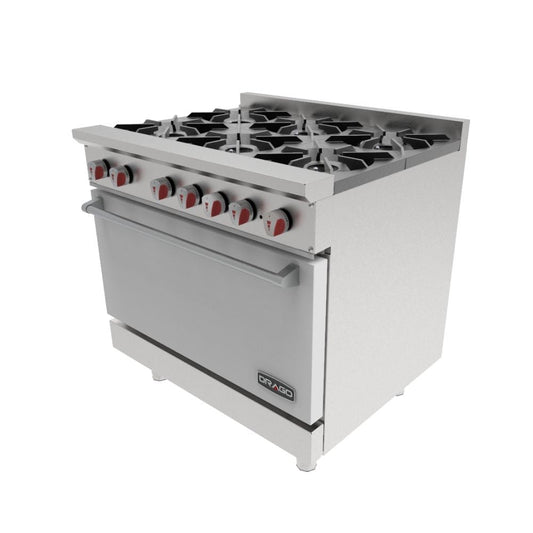 Drago CG-61 Estufa 6 Quemadores Horno Acero Inoxidable -  - Drago - KitchenMax Store