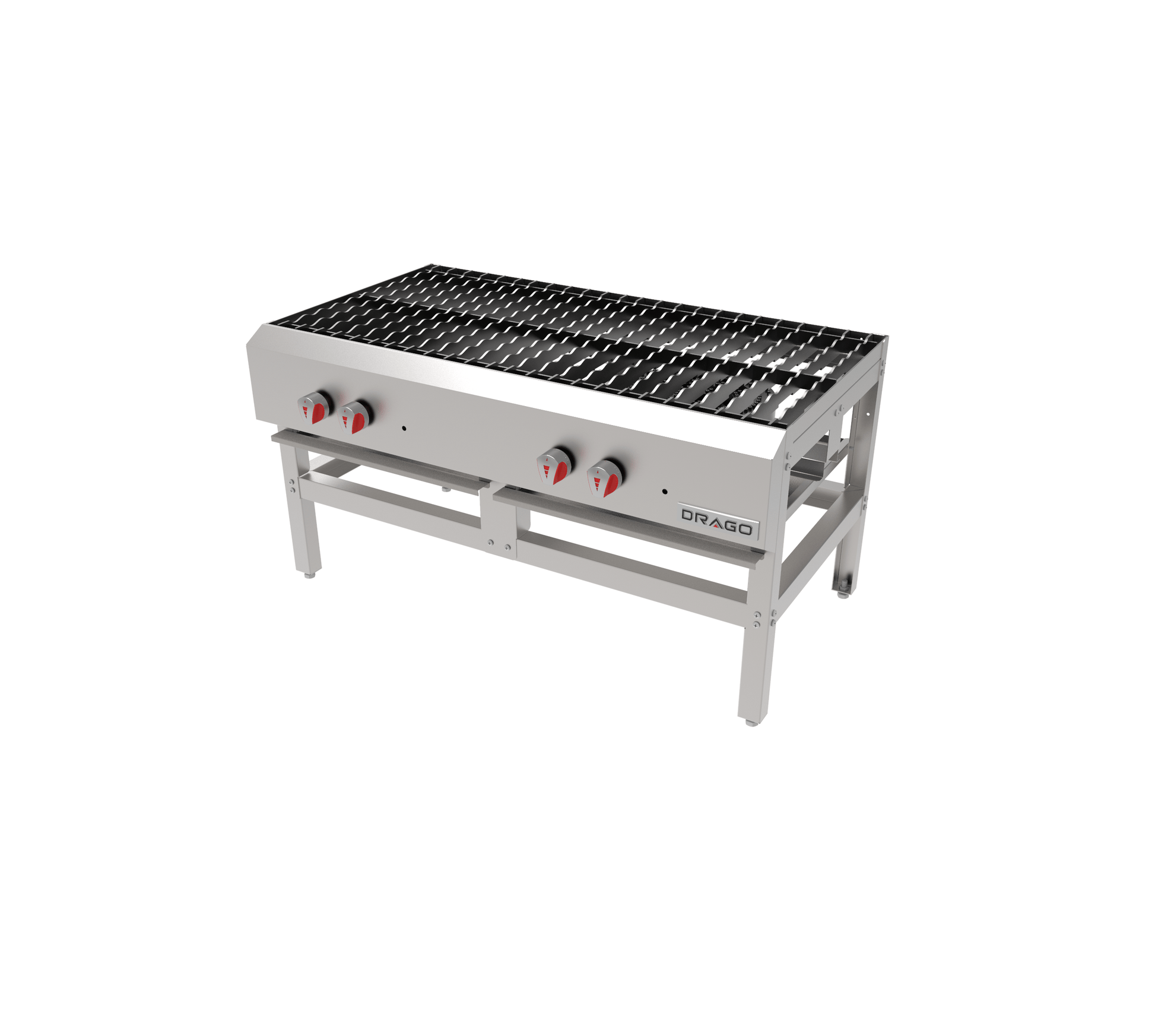 Drago EG-23 Estufon 2 Secciones Acero Inoxidable -  - Drago - KitchenMax Store