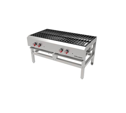 Drago EG-23 Estufon 2 Secciones Acero Inoxidable -  - Drago - KitchenMax Store