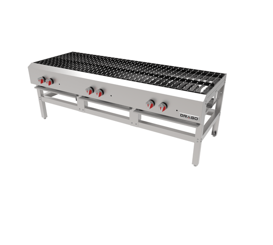 Drago EG-33 Estufon 3 Secciones Acero Inoxidable -  - Drago - KitchenMax Store