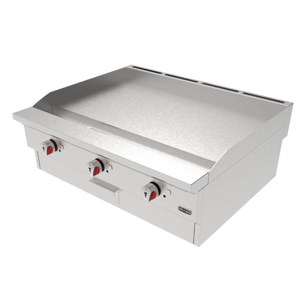 Drago PG-3 Plancha 91.5 cm Gas 3 Controles Acero Inoxidable -  - Drago - KitchenMax Store