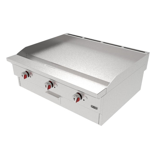 Drago PG-3 Plancha 91.5 cm Gas 3 Controles Acero Inoxidable -  - Drago - KitchenMax Store