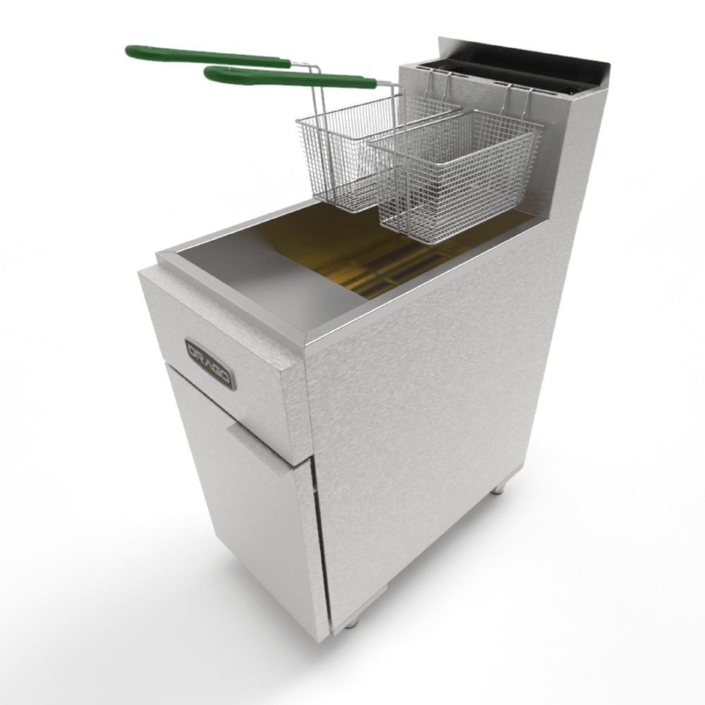 Drago FG-21RS Freidor 2 Canastillas Acero Inoxidable -  - Drago - KitchenMax Store