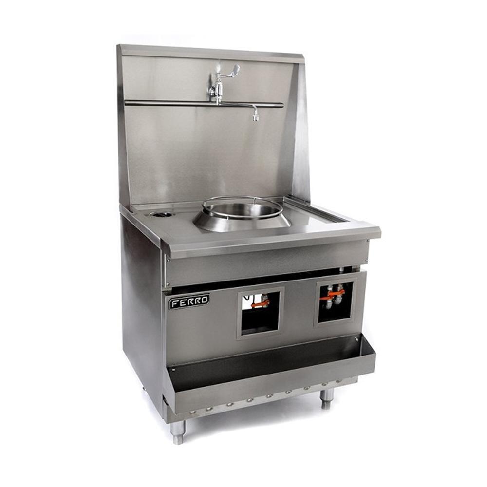 Ferro 23151603 Estufa Wok 1 Quemador Acero Inoxidable - Estufa - Ferro - KitchenMax Store