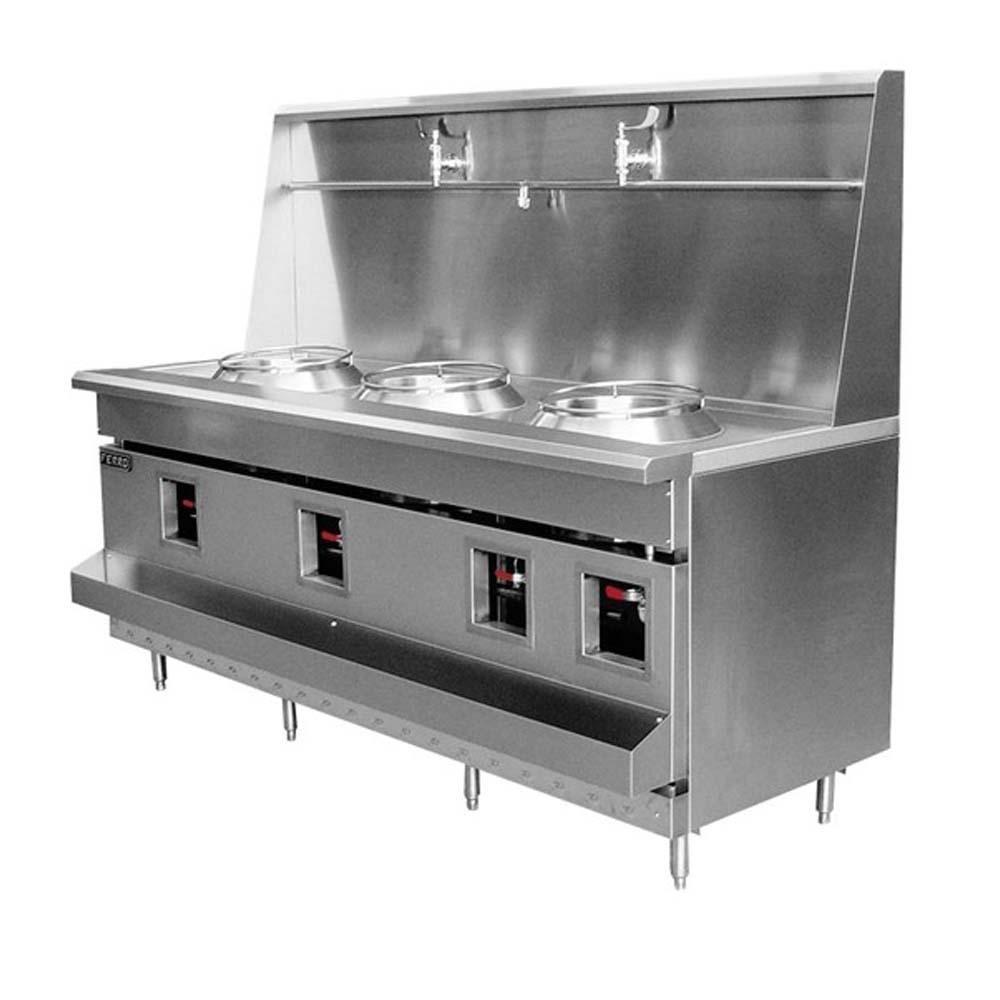 Ferro 23151605 Estufa Wok 3 Quemadores Acero Inoxidable - Estufa - Ferro - KitchenMax Store