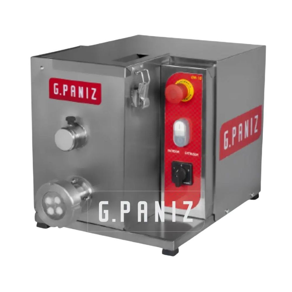 G.Paniz EM10 Extrusora Pasta Fresca Combinadas Amasadora Restaurantes Cocina Panaderias Pasteleria Reposteria Banquetes Comedores Hornear Industriales Panificadora Pasta Pan Galletas Cereales Snacks Masa Glaseado Decoraciones Helados. KitchenMax.Store. Envíos seguros a todo México. Cotiza hoy mismo.