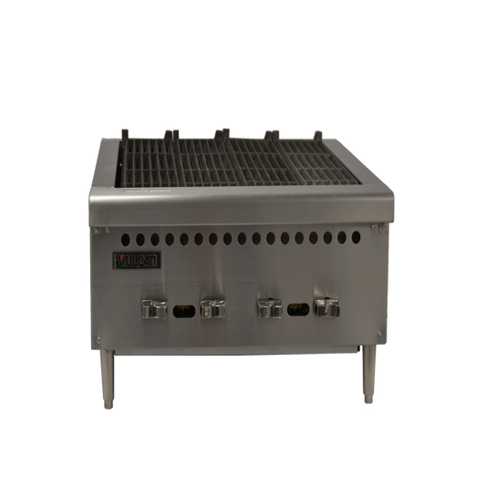 Hobart Vulcan VCRB25 Asador Frente -25 Pulgadas- Gas 4 Controles Acero Inoxidable Gris - Asador - Vulcan - KitchenMax Store