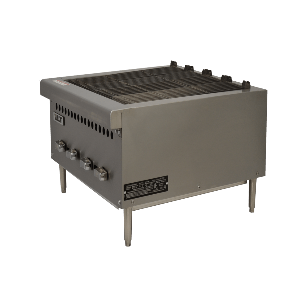 Hobart Vulcan VCRB25 Asador Frente -25 Pulgadas- Gas 4 Controles Acero Inoxidable Gris - Asador - Vulcan - KitchenMax Store