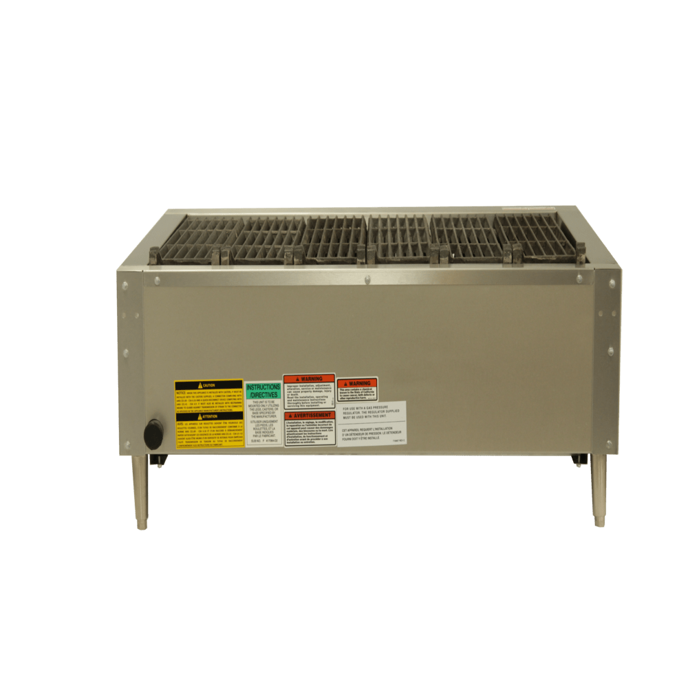 Hobart Vulcan VCRB36 Asador - 25 Pulgadas - Gas 6 Controles Acero Inoxidable Gris - Asador - Vulcan - KitchenMax Store