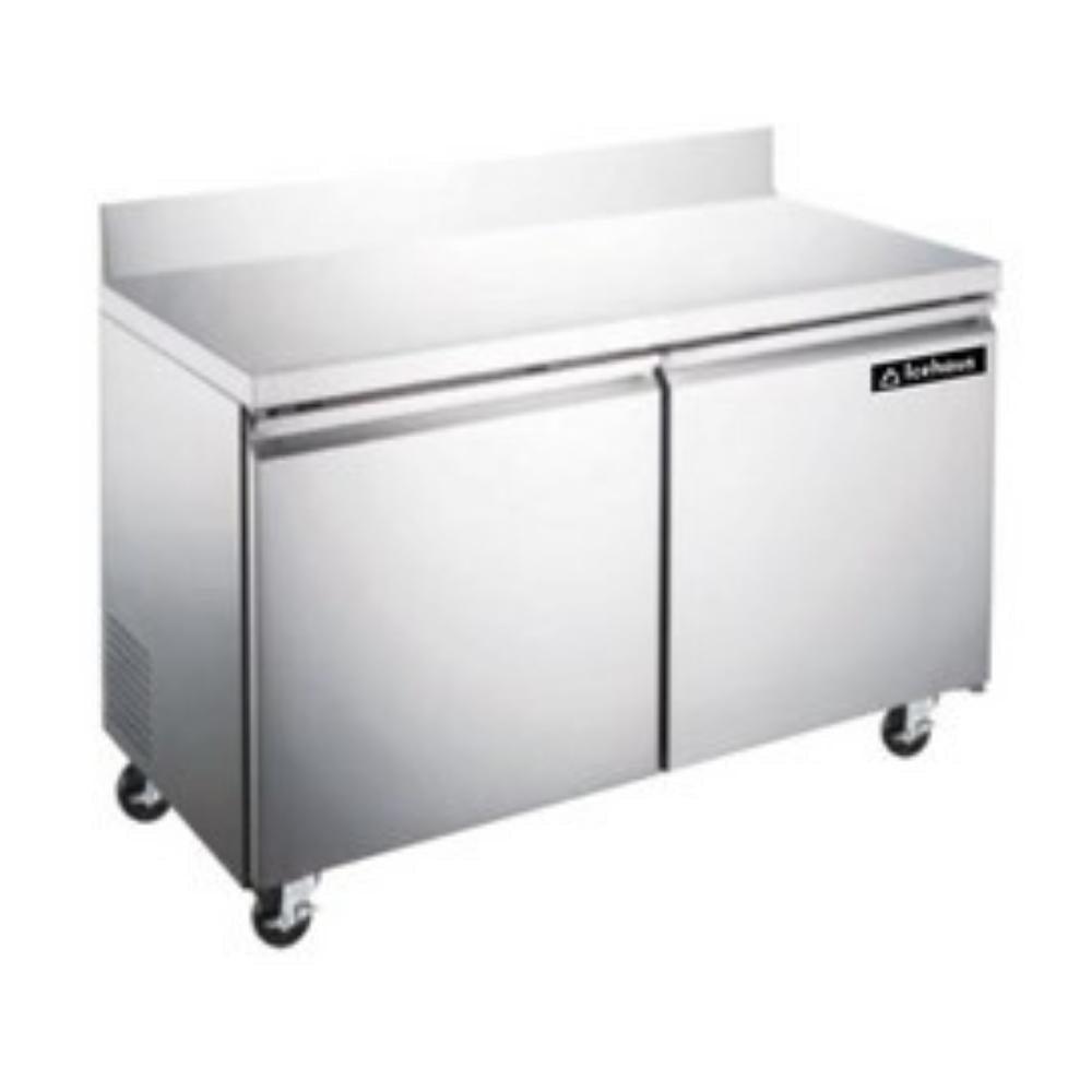 Icehaus MTR-2P-SS-02 Mesa Preparacion 2 Puerta Solida 12 Pies - 388 Litros - Mesas de trabajo refrigeradas - Icehaus - KitchenMax Store