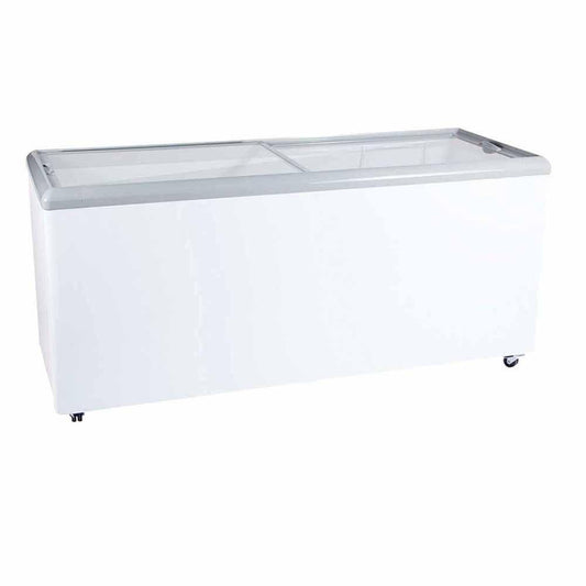 Imbera HF26 ST 1021823 Congelador Horizontal 2 Puertas Cristal Plano Corredizas 26 Pies -  736.23 Litros Cuerpo Esmaltado Blanco - Congeladores Horizontales - Imbera - KitchenMax Store