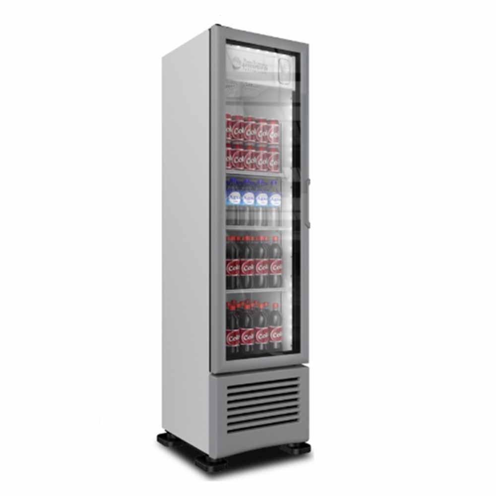 Imbera VL80 1023672 Refrigerador Vertical con 1 Puerta de Cristal, 4 Parrillas y 5.72 Pies -  162 Litros de capacidad. Con iluminación LED, Cuerpo esmaltado Gris - Refrigeradores Verticales - Imbera - KitchenMax Store