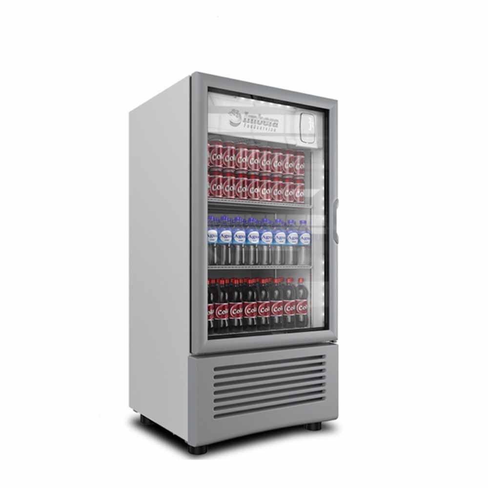 Imbera Vr11 1010852 Refrigerador Vertical con 1 Puerta de Cristal, 3 Parrillas y 8.47 Pies - 240 Litros de capacidad. Con iluminación LED, Cuerpo esmaltado Gris - Refrigeradores Verticales - Imbera - KitchenMax Store