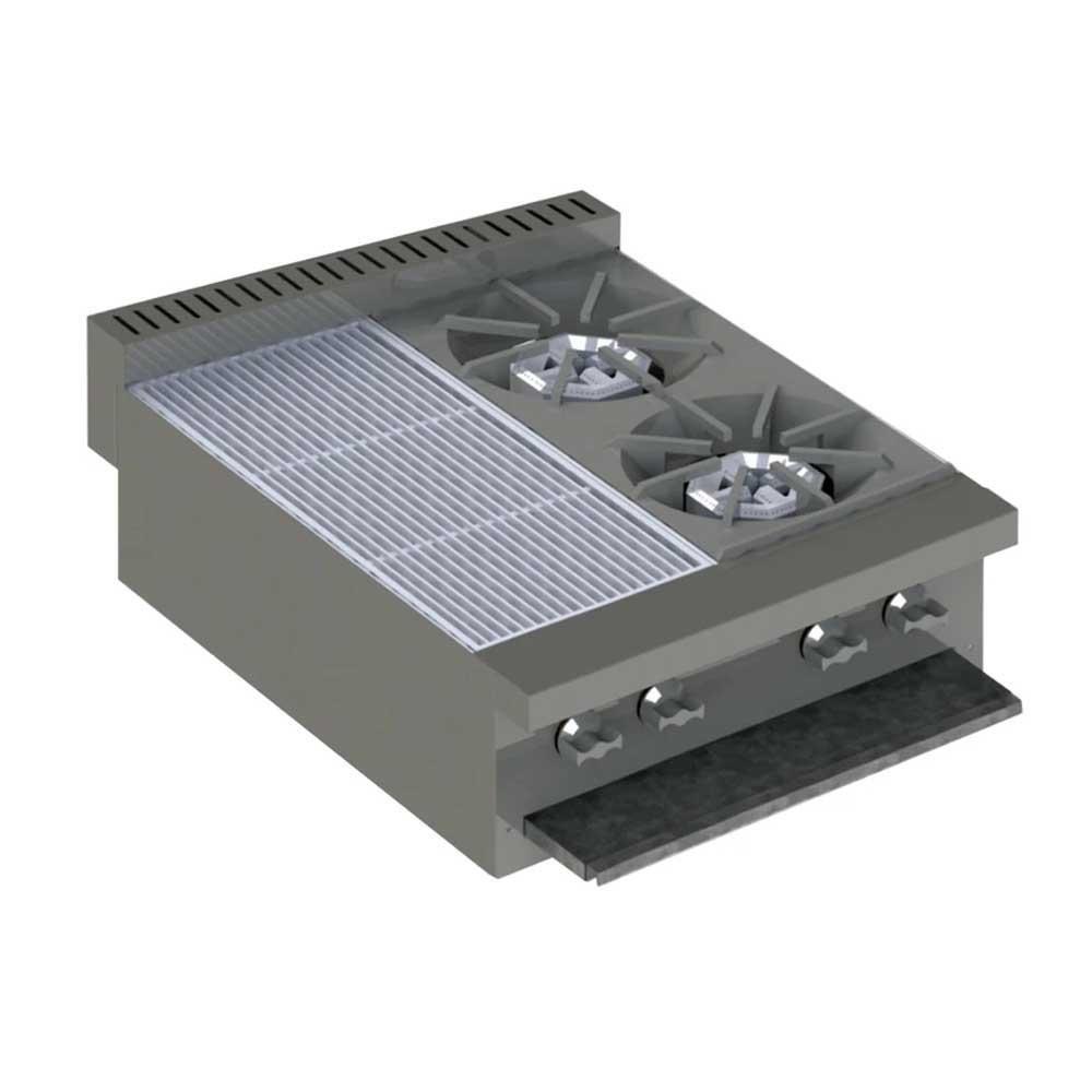 International EM2 Estufa Doble 2 Secciones Quemador Octagonal - Estufas / Parrillas - International - KitchenMax Store