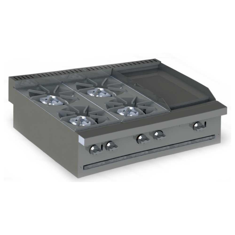 International EM3/3Q Estufa Triple 3 Quemadores Gas LP - Estufas Maestras - International - KitchenMax Store